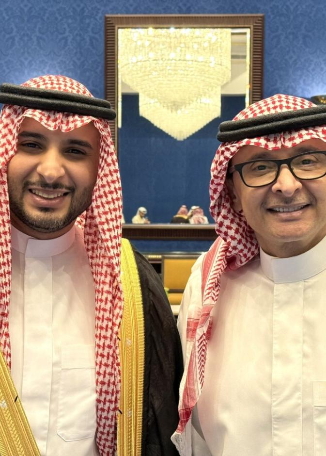 المطرب السعودي وابنه عبد الله
