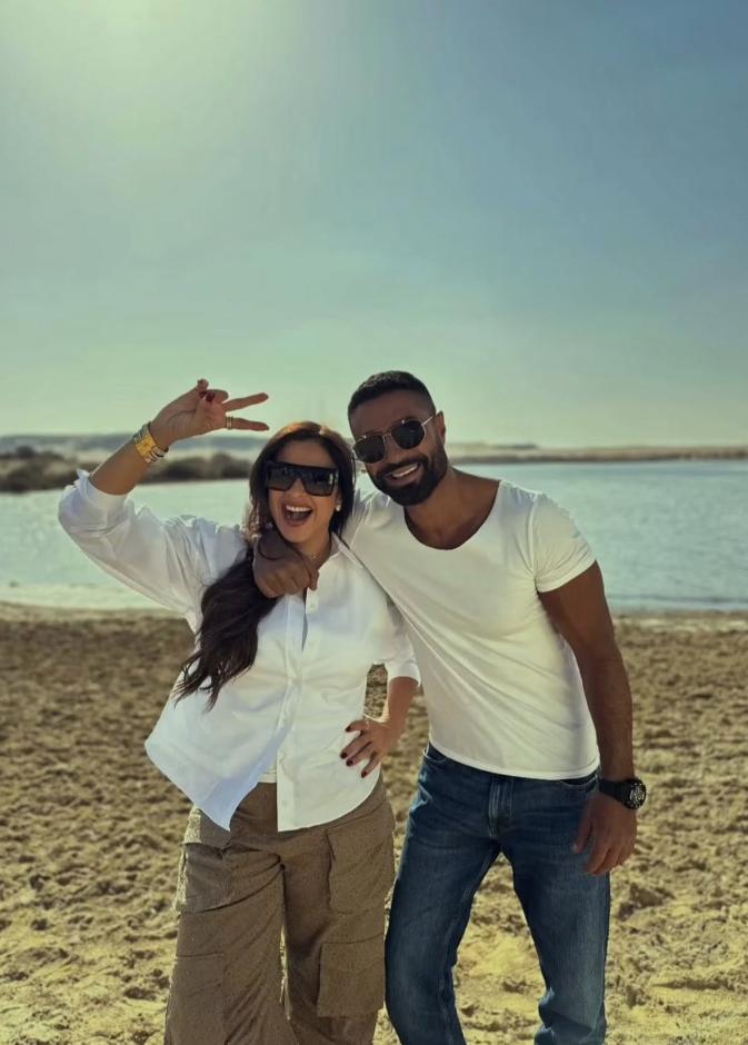 ياسمين عبد العزيز وكريم فهمي