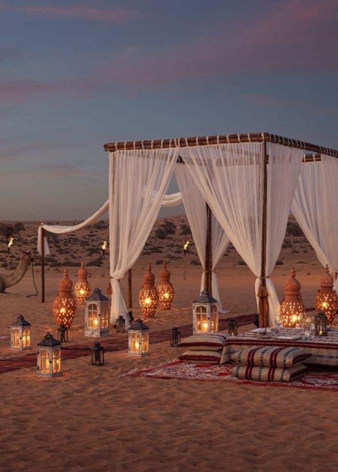 منتجع وسبا الصحراء الفاخر المها