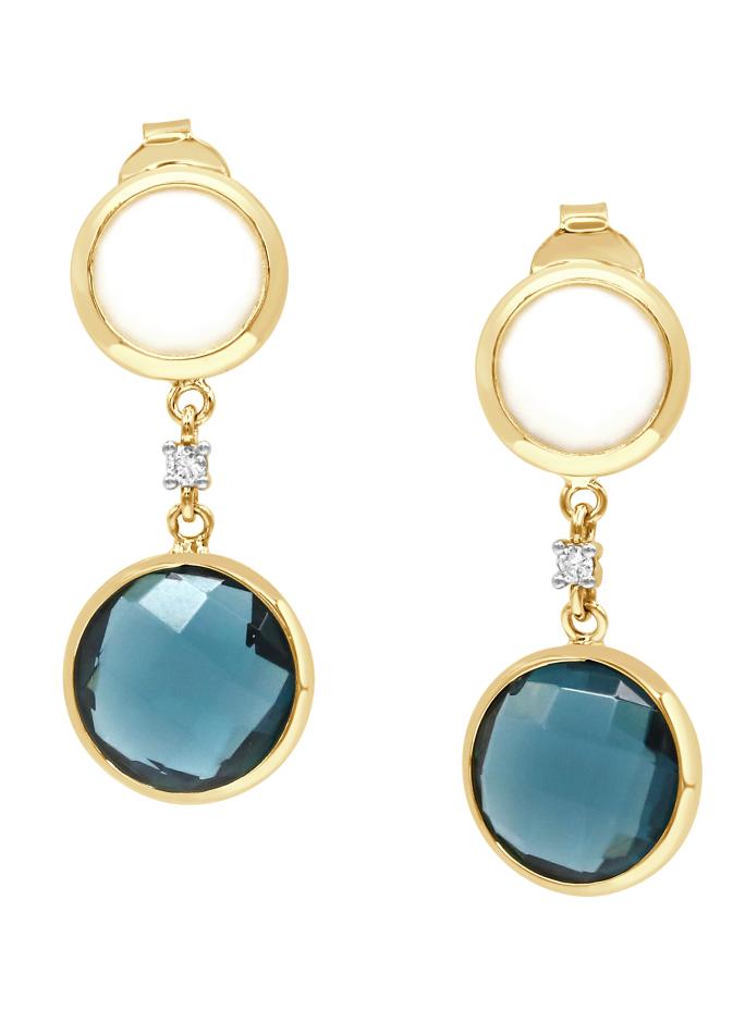 اقراط بحجر التوباز من lamarquisejewellery