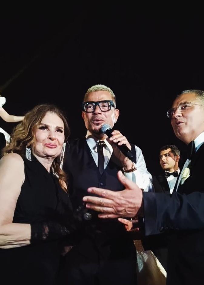 النجوم في حفل زفاف ابنة المنتج محمد السعدي