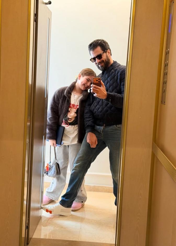 معتصم النهار وابنته