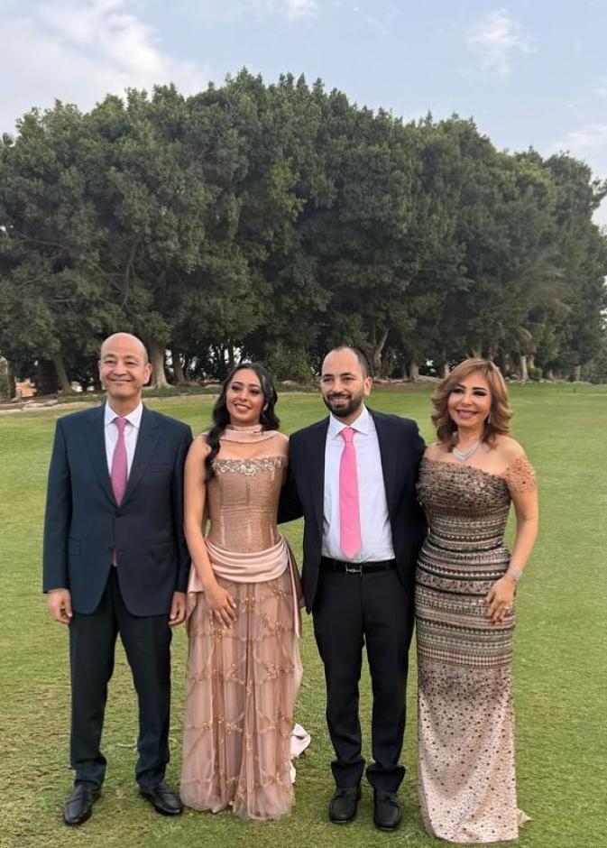 حفل خطوبة نور نجل عمرو أديب ولميس الحديدي