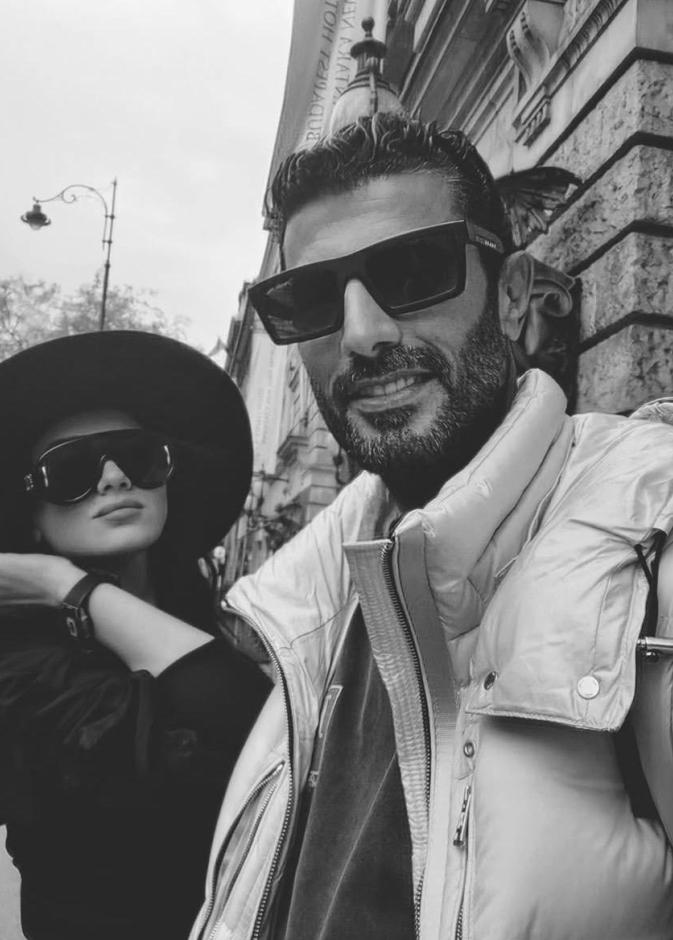 مي عمر ومحمد سامي في أوروبا