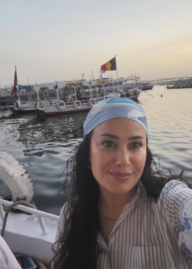 هند صبري في رحلة نيلية