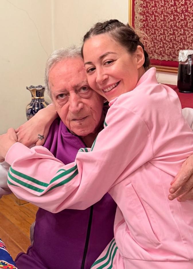 منة شلبي ووالدها الراحل