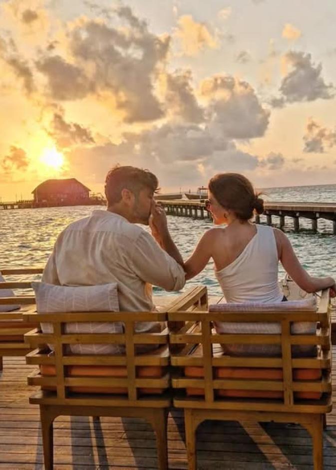 حسن خرباش اختار المالديف لرحلة شهر عسله