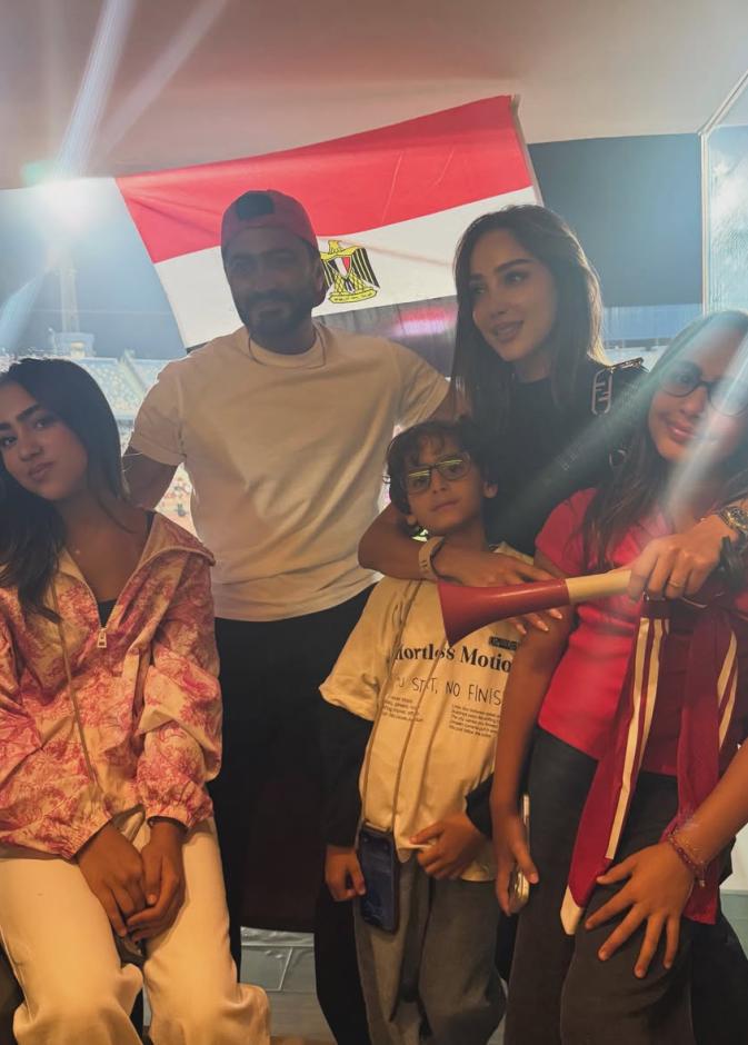 اجتماع عائلي لـ تامر حسني وأسرته في عيد الأضحى 2026