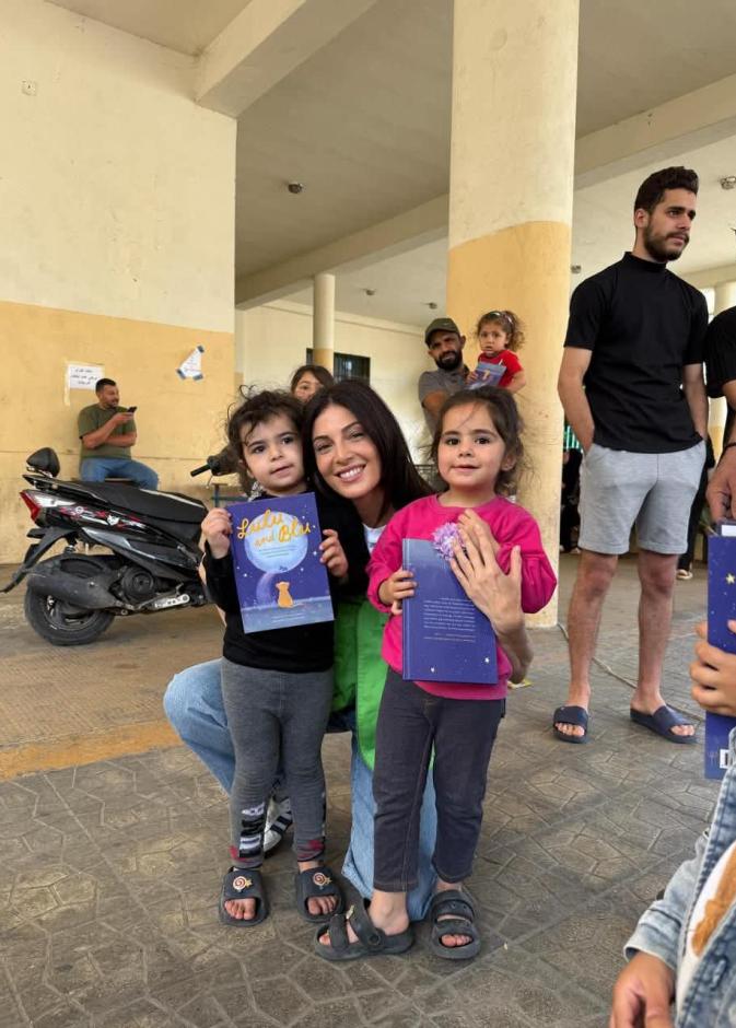 زيارة رزان جمال للأطفال 