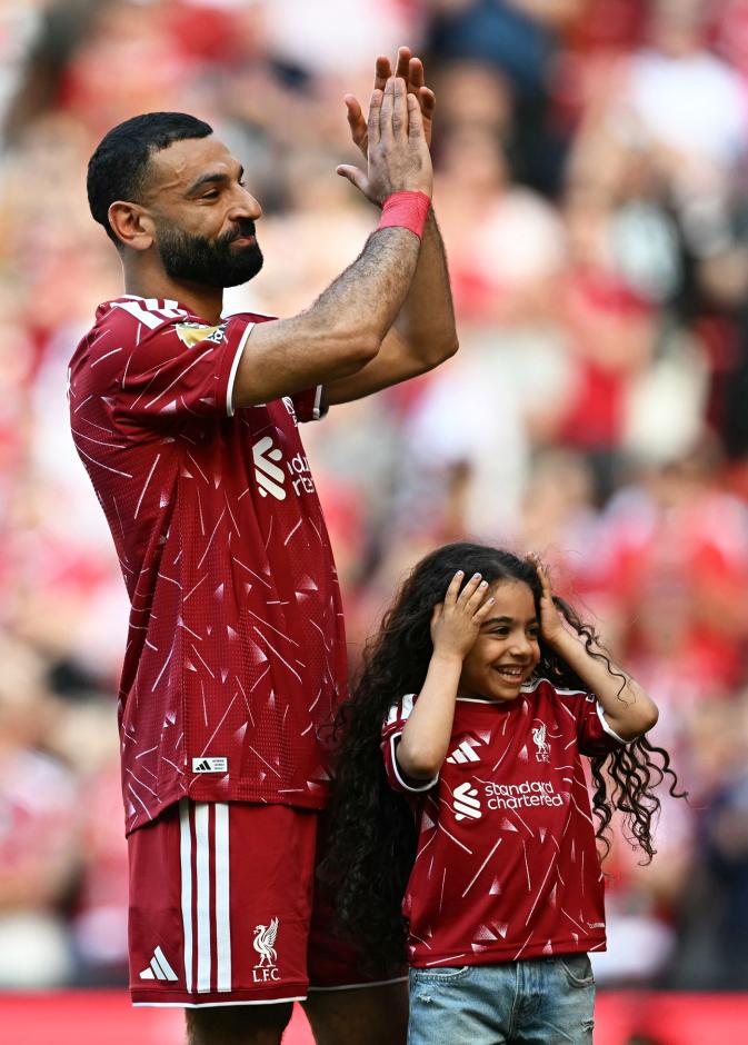 محمد صلاح وابنته كيان