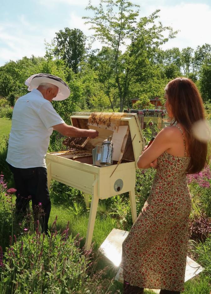 Negin & Father Bee Garden 