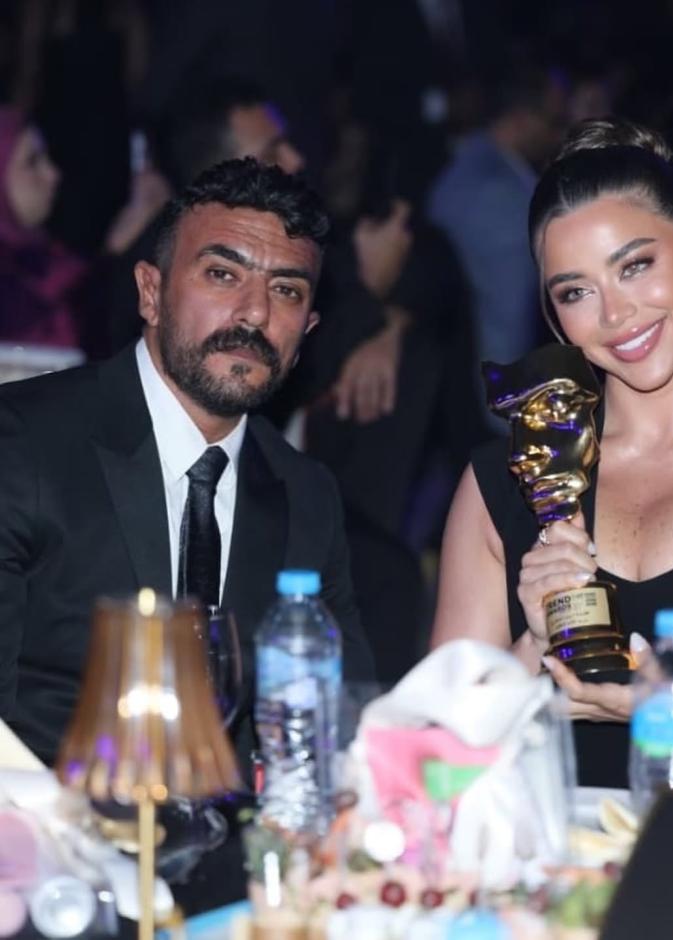 أحدث ظهور لأحمد العوضي ويارا السكري
