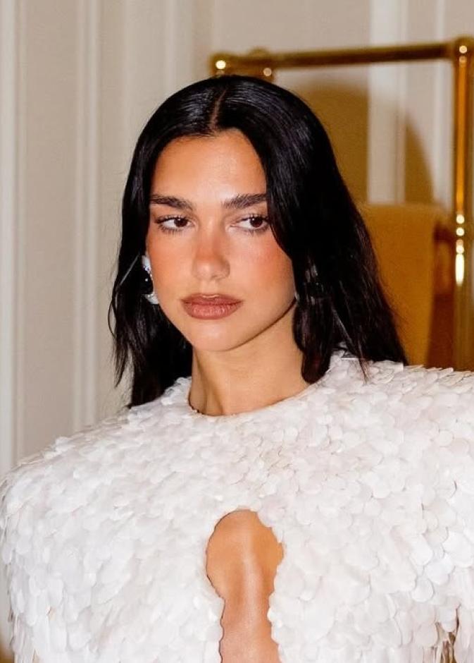 إطلالة Dua Lipa بالمكياج البرونزي القوي- الصورة من حسابها على انستغرام