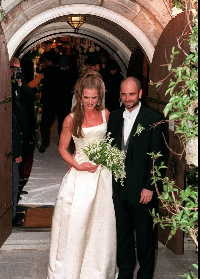 بروك شيلدز Brooke Shields وأندريه أغاسي Andre Agassi