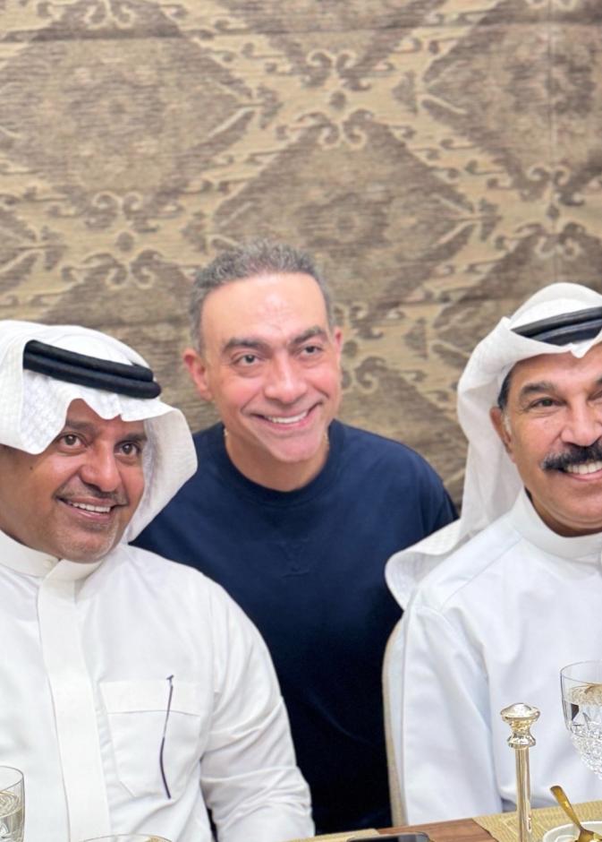 حفل غداء يجمع راشد الماجد وعبدالله الرويشد