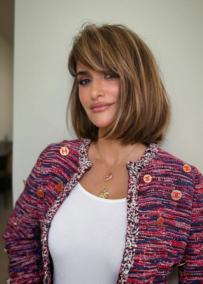 إطلالة النجمة Penelope Cruz بقصة شعر الـ Boyfriend Bob