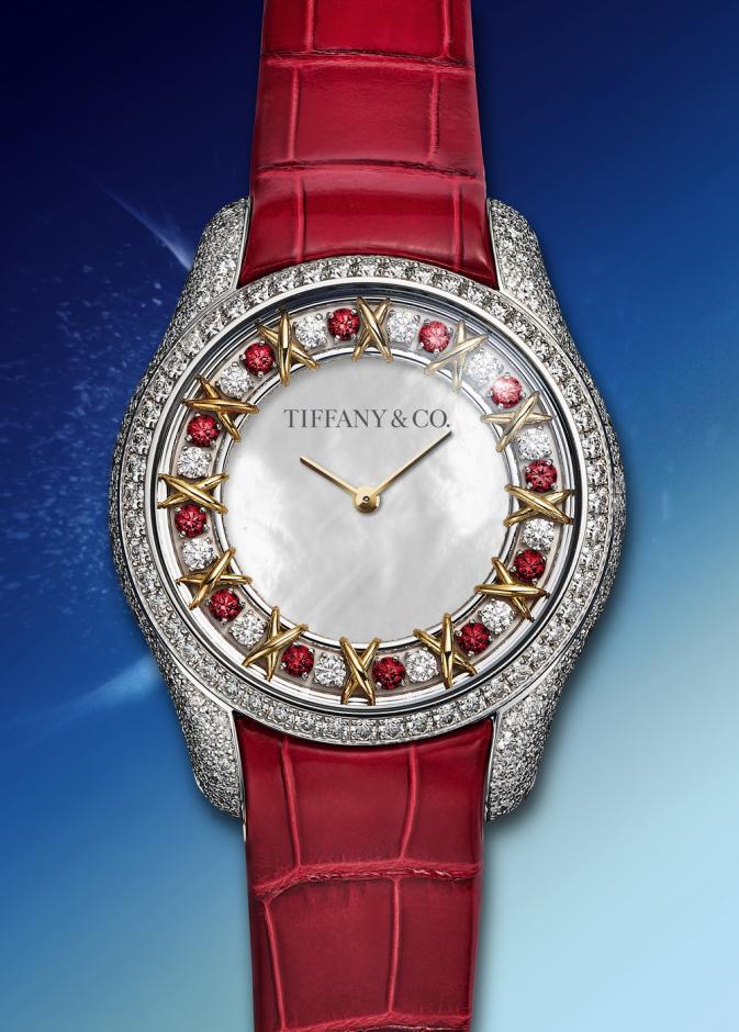 Sixteen Stone Ruby watch by Tiffany