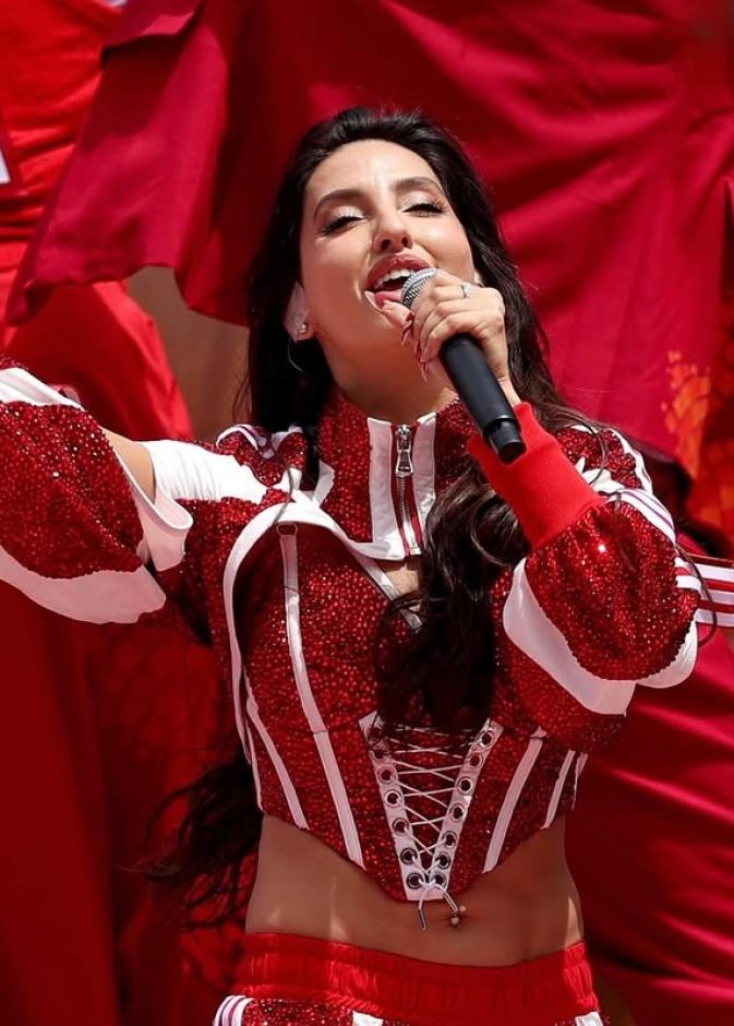 في أجواء المونديال... لمسات جمالية تميّز إطلالات نورا فتحي بإيقاع عالمي