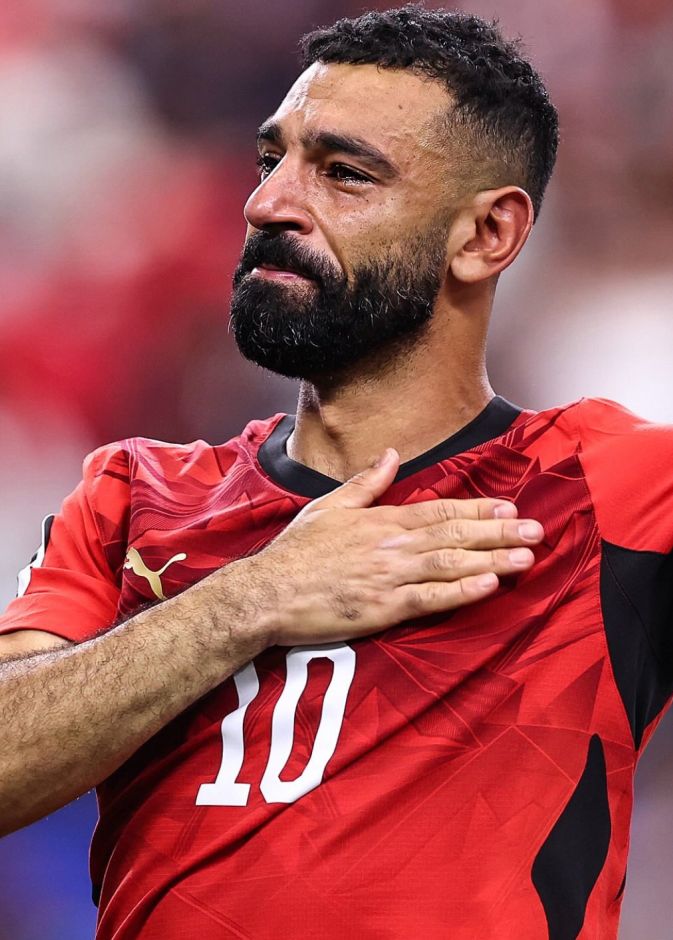 بكاء محمد صلاح بعد المباراة