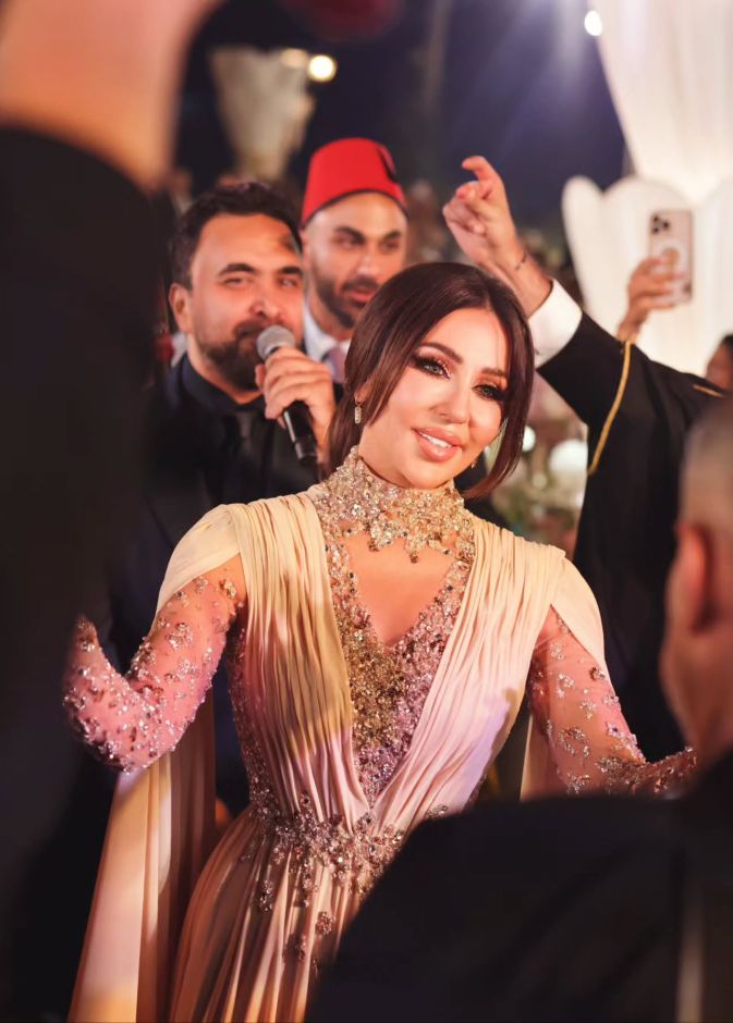 رابعة الزيات في حفل زفاف ابنها
