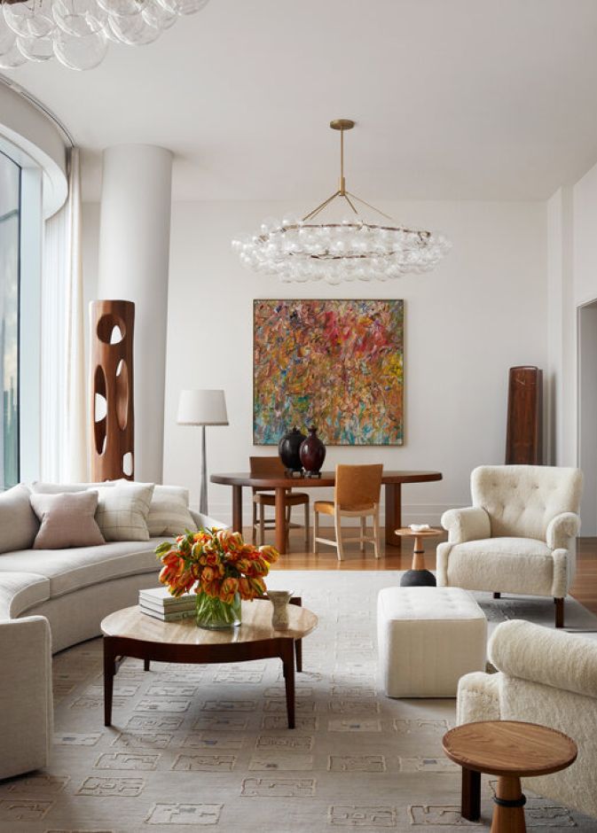 أفكار لتطبيق الديكور الاسكندنافي الفاخر Luxury Scandi باستخدام أرقى قطع الأثاث