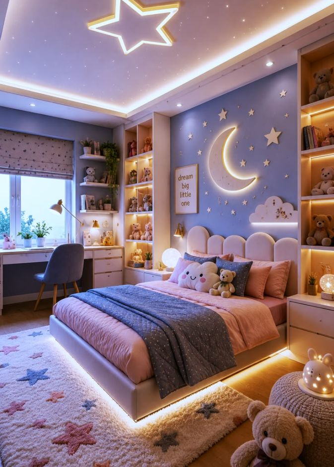 إضاءات مميزة في غرفة طفلك