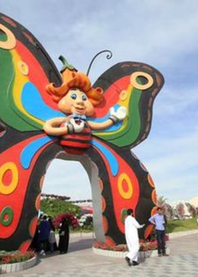 حديقة الفراشات .. أحدث إبداعات دبي