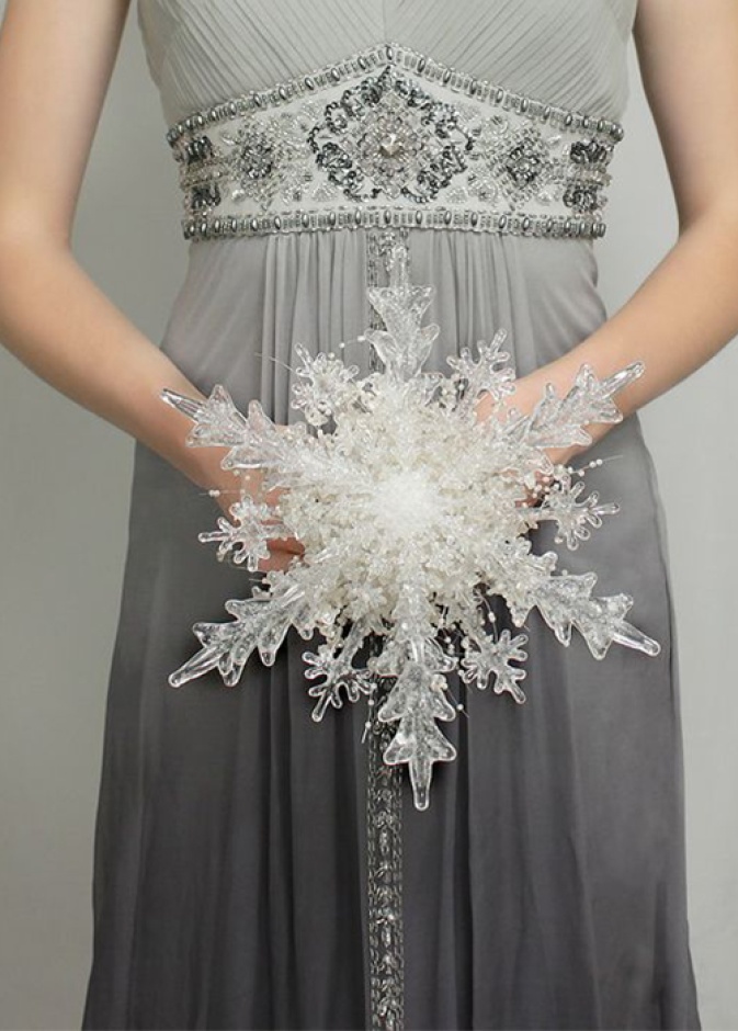 زفاف دافئ يحاكي ثلج الشتاء