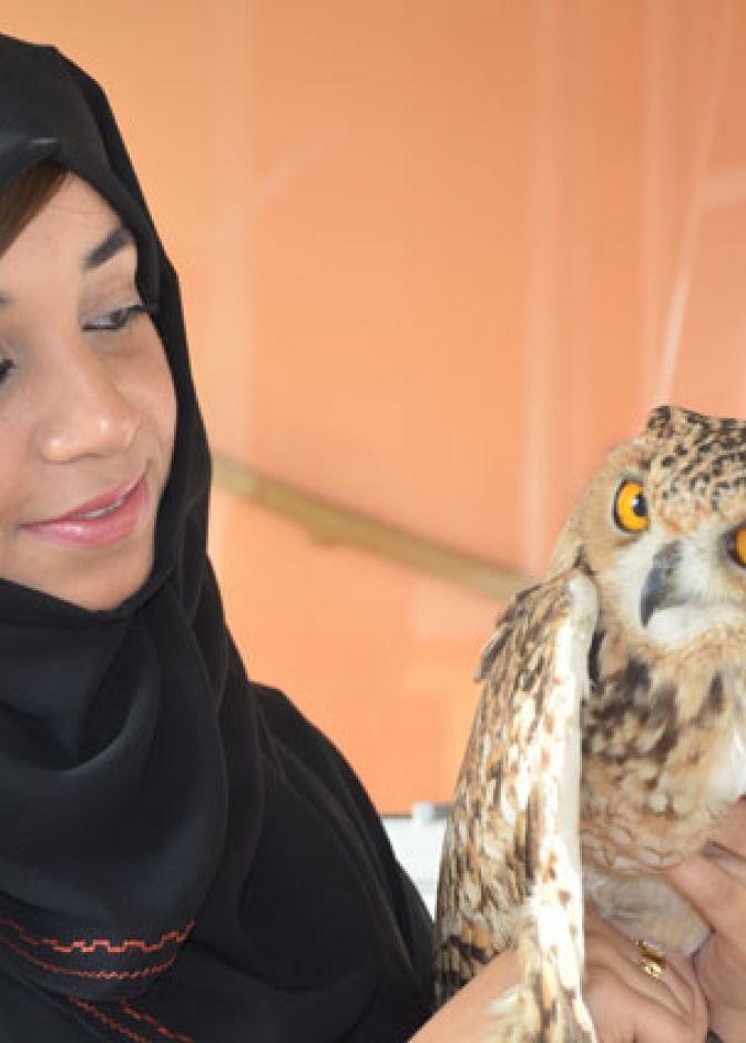 بالفيديو: إماراتية في "غابة مصغرة" مع 270 نوعاً من الحيوانات