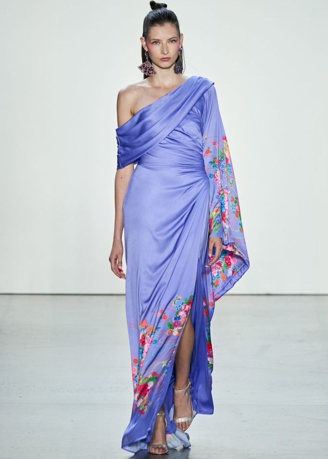  اسبوع الموضة في نيويورك 2019  موديلات فساتين TADASHI SHOJI لربيع وصيف 2020 