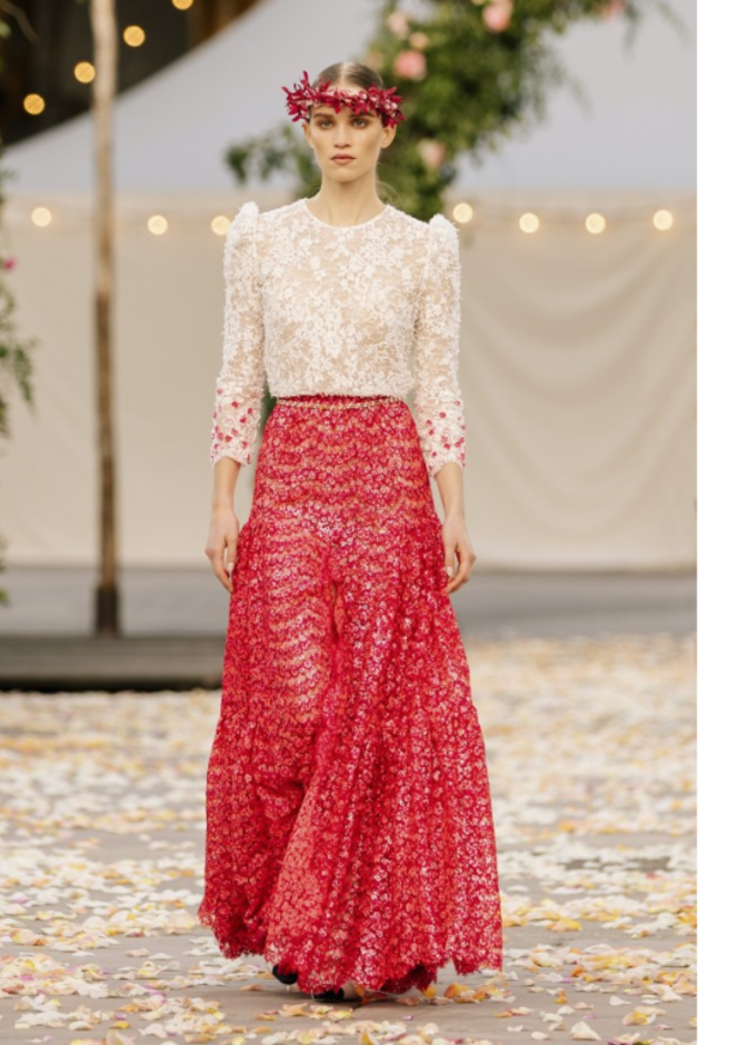 عرض مجموعة شانيل للهوت كوتور لربيع وصيف 2021 ضمن أسبوع الموضة في باريس