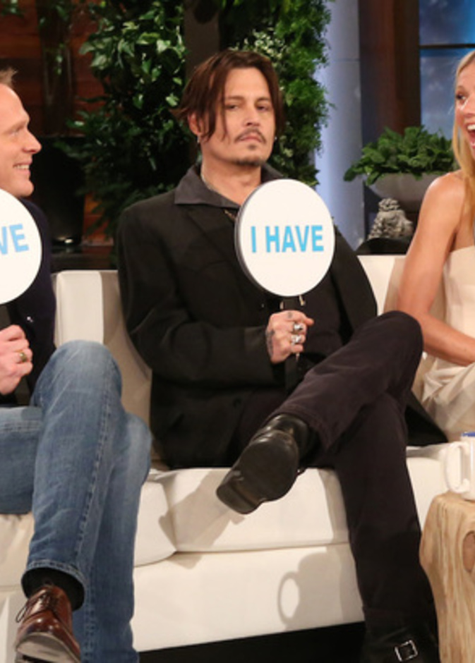 غوينيث بالترو وجوني ديب Never Have I Ever