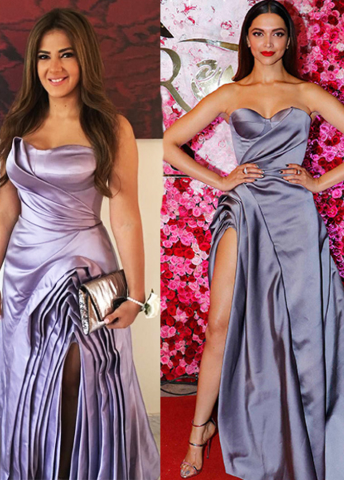  ديبيكا بادكون ترتدي فستان دنيا سمير غانم الأصلي