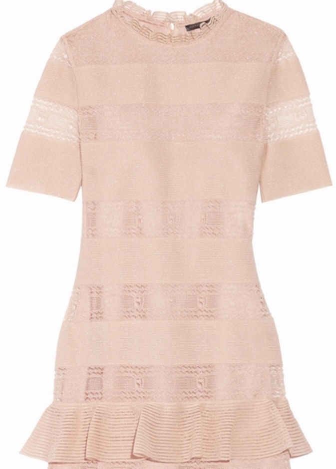 Alexander McQueen فستان من الدانتيل من