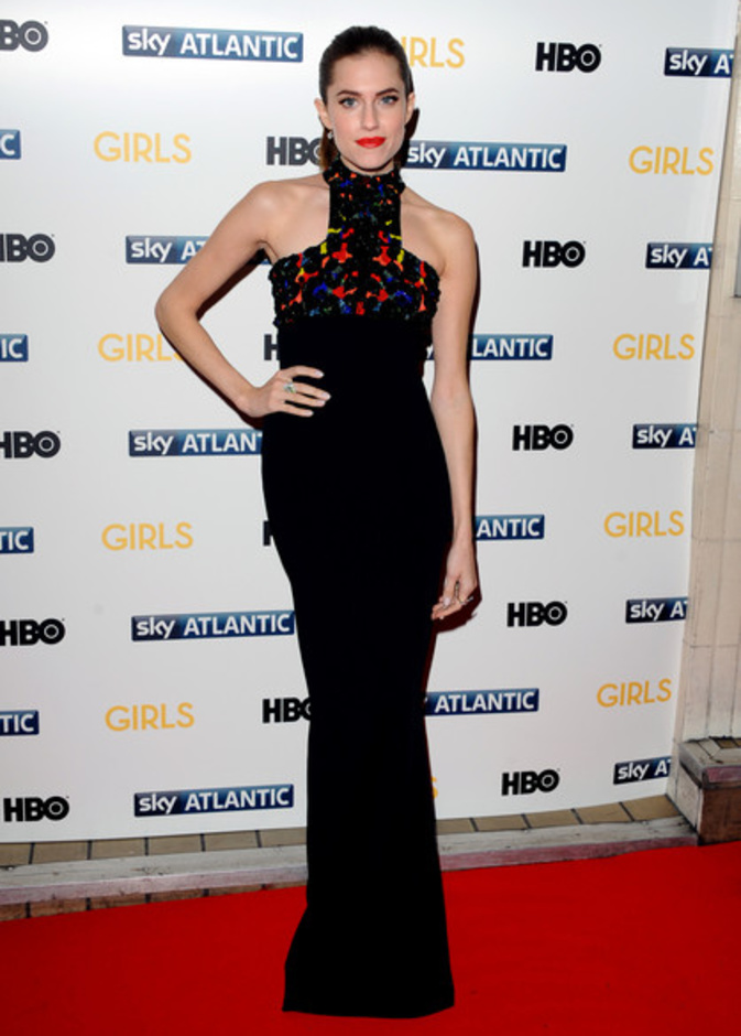 Allison Williams In Alexander McQueen