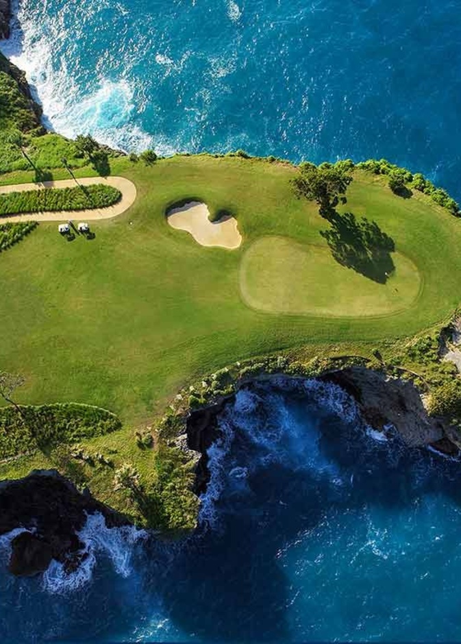 Amanera  ملعب الغولف في بلايا غراندي PLAYA GRANDE  - منظر علوي 