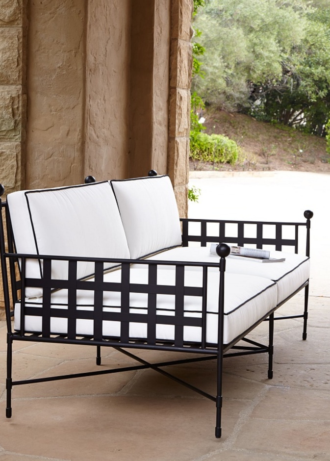Avery Neoclassical Outdoor Sofa