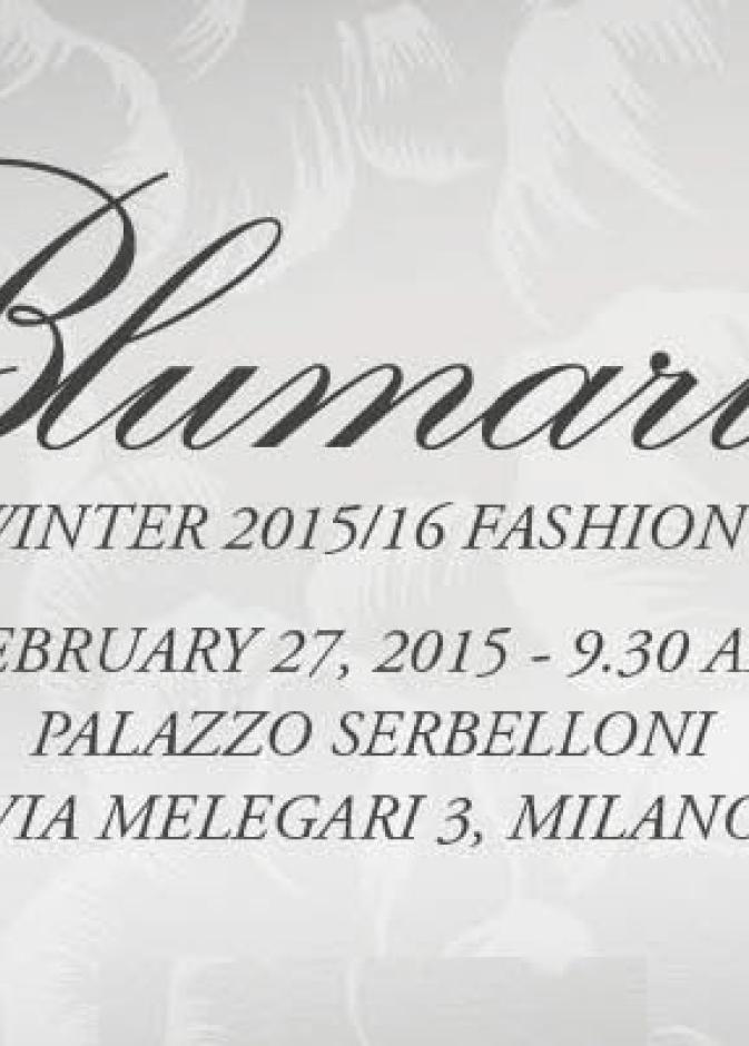 بث مباشر لعرض أزياء من بلومارين Blu Marine لخريف وشتاء 2015