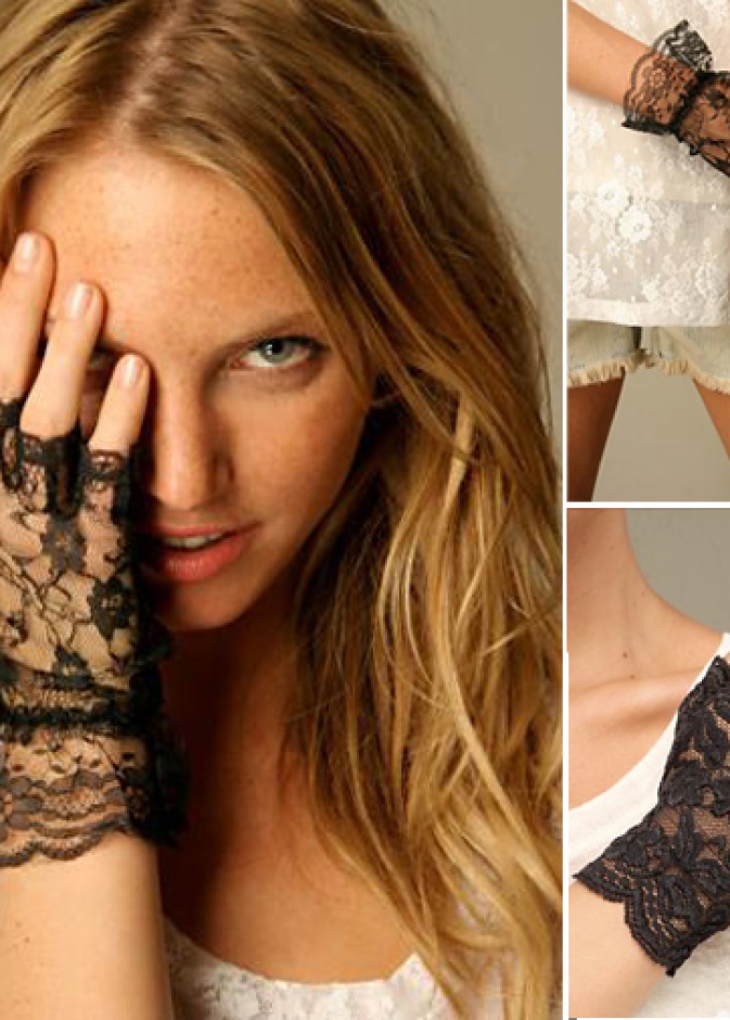 لمسات أنيقة وراقية من الدانتيل الاسود 