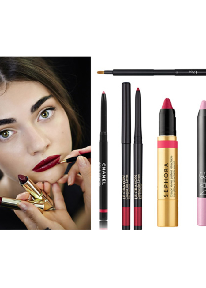 أقلام تحديد الشفاه تسهّل تمرير أحمر الشفاه