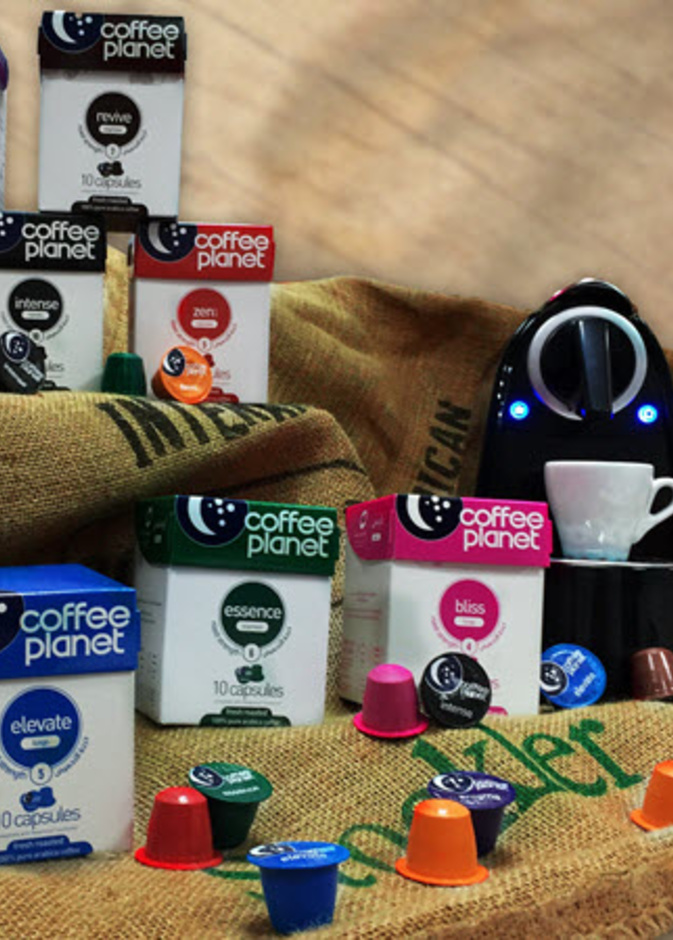 كبسولات القهوة الملونة من كوفي بلانيت