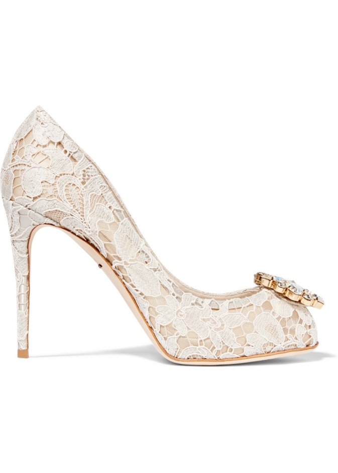 Dolce & Gabbana حذاء من الدانتيل