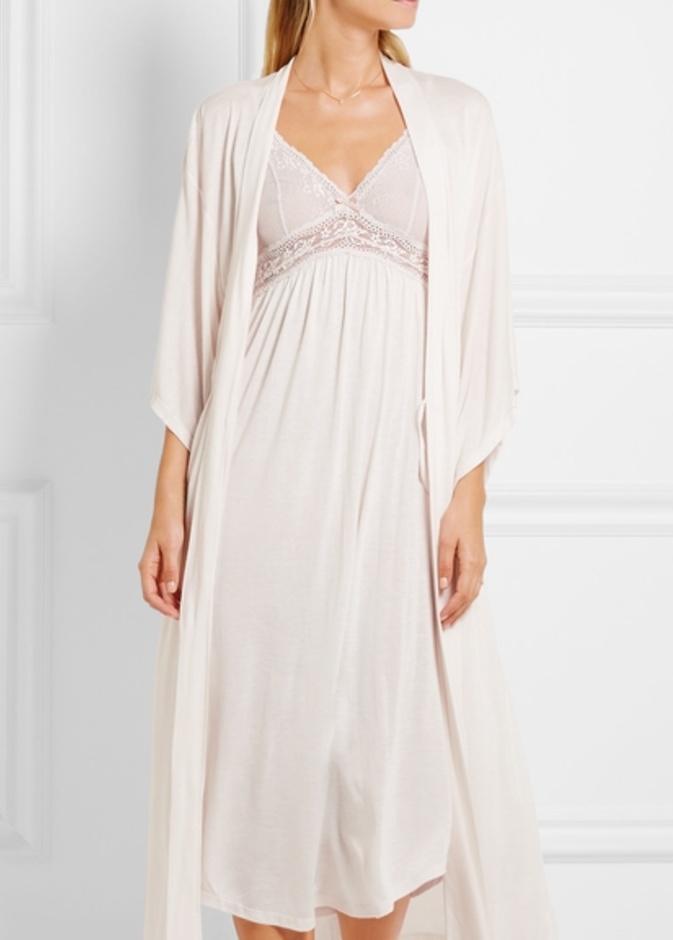 Eberjey  قميص نوم مع روب ناعم للعروس من