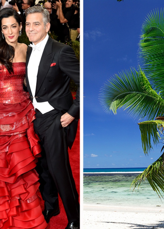 George & Amal Clooney Seychelles