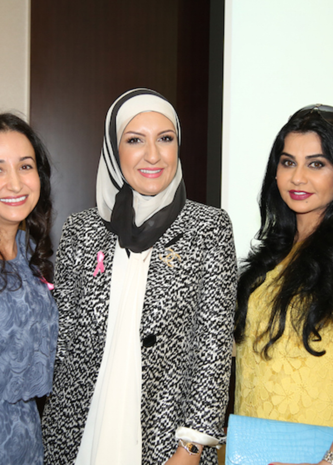 مي بدر مع د. جيهان عبد القادر ود. ديما باسم