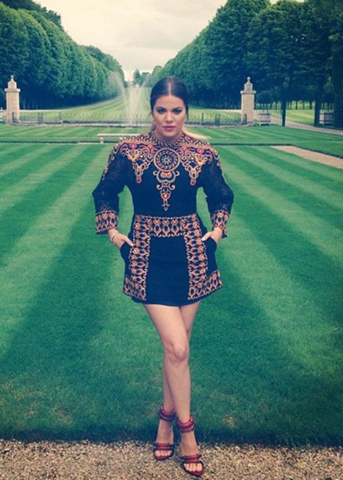 Khloe Kardashian in Valentino
