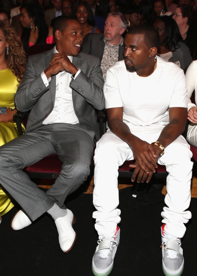 Kim Kardashian and Kanye West and Beyonce and Jay-Z