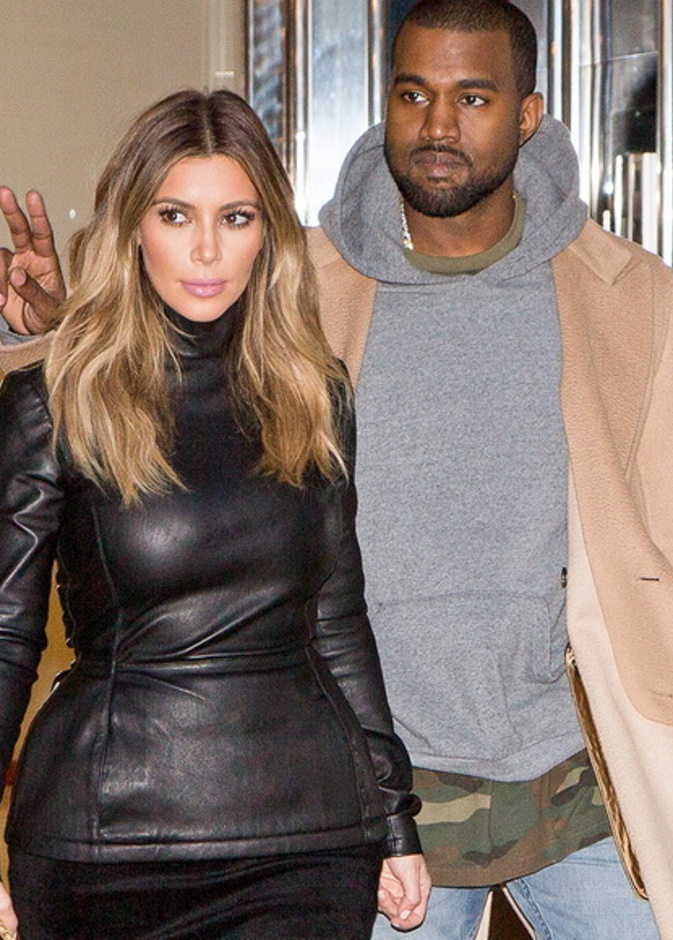 كيم وكاني وابنتهم الاولى نورث