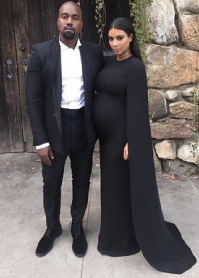 Kim Kardashian in Valention dress