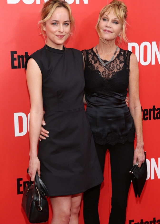 Melanie Griffith and Dakota Johnson